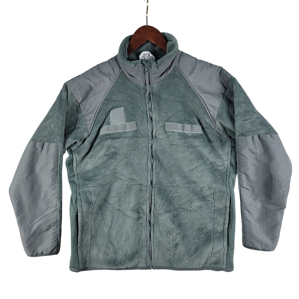 TRU-SPEC Fleece Jacket Mens Medium Regular Green Excellent Gen III ECWCS Tactica